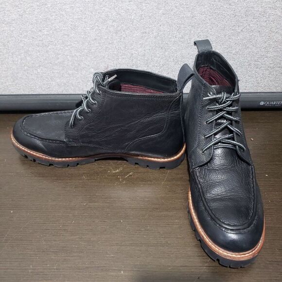 Ben Sherman Black Leather Boots Lace Up 11 EUR 44 main image 14